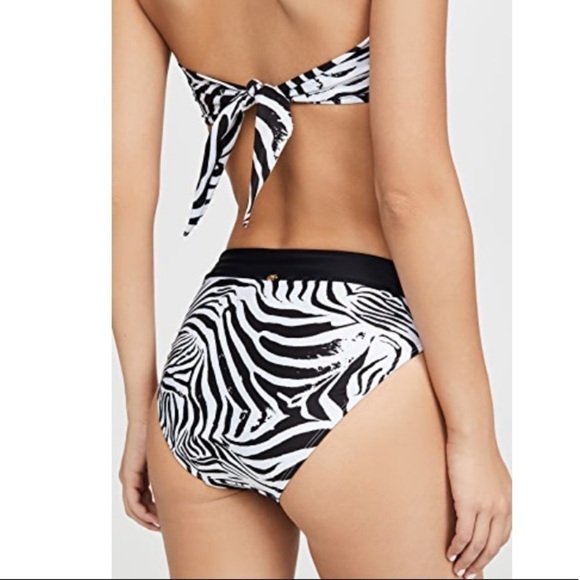 Nwt PILYQ Zebra Bandeau Top & High Waist Bottom - Picture 7 of 11